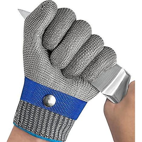 (l)(1pcs)gants Anti Coupure Gants De Travail Protection Haute Performance Niveau 5 Gant Cuisine Anti Coupure Pour Dcoupe De Viande, Mandoline, D'h (1/5)