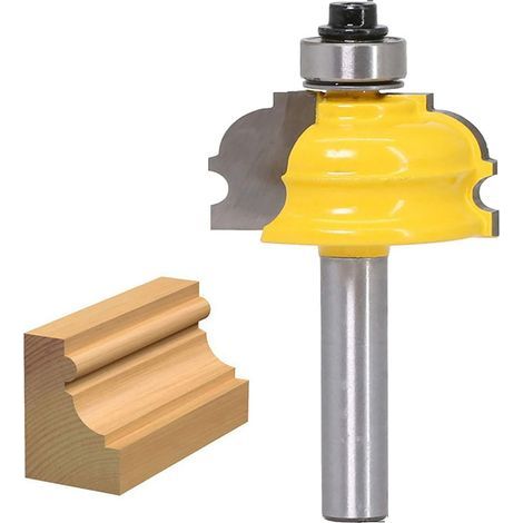 Fresa para router AIDUCHO con vástago de 8 mm para molduras arquitectónicas y trabajos artesanales. (1/5)