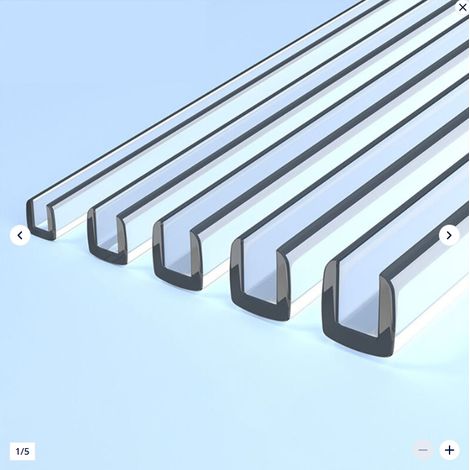 Transparentes PVC-Sicherheitsband, flexibler U-förmiger Kantenschutz für Kinder, 300 cm Schutzstreifen (8-9 mm Breite) (1/5)