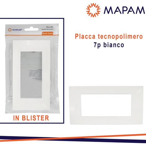 PLACCA 6007-01 7P BIANCO/VMR-PLN IN BLISTER