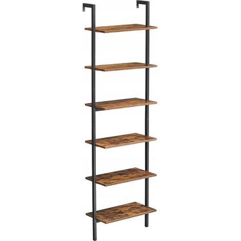Valora Biblioteca Escalera Loft Marrón 6 Estantes Vintage (1/5)