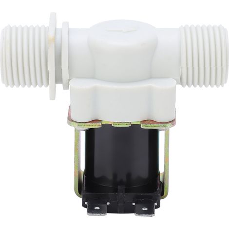 Électrovanne G1/2 filetée normalement fermée entrée laiton nylon pièces de contrôle industriel DC24V (1/5)
