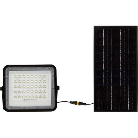 Foco LED V-TAC con mando a distancia y panel solar 10W Blanco Frío IP65