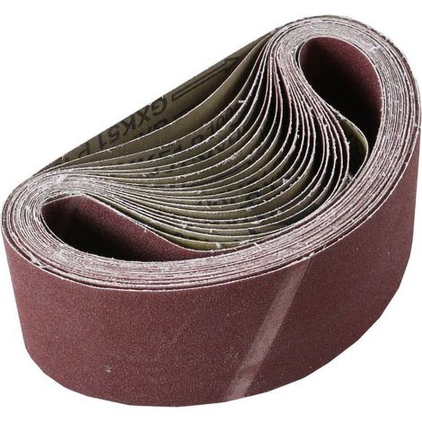 Bande abrasive marron en oxyde d'aluminium, courroie de ponçage de rechange 40 grains pour ponceuse polisseuse