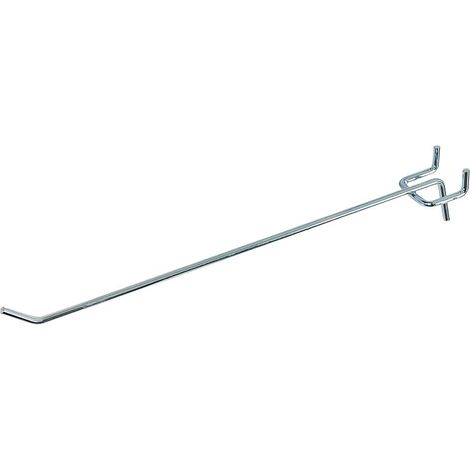 Gancio singolo perforato EURO Mega-M L-25cm fi4 zinco N
