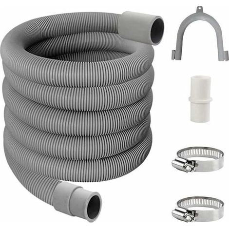 Tuyau de Vidange,Kit de Rallonge Machine a Laver,Uyau D'évacuation Lave Linge,Flexible D'évacuation Universel,Tuyau D'évacuation D'eau —2.5M (1/5)