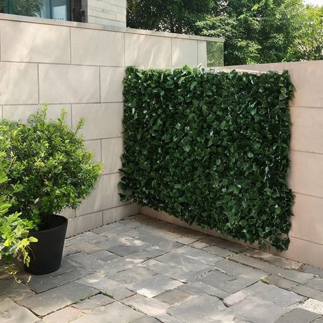 Panneau brise-vue artificiel 300 x 100 cm en feuillage de hêtre (1/5)