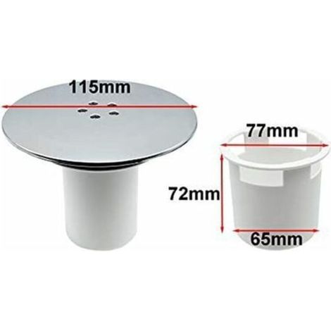 Duschablaufabdeckung 90 mm und 115 mm, Ersatzablaufstopfen (1/4)