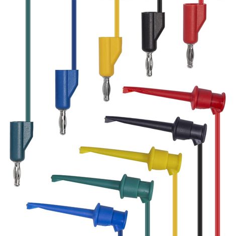 Test Hook Clips 4mm Emilable Banana Plug To Minigrabber (1/5)