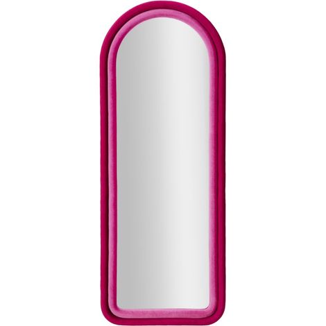 Miroir mural Cloe Fuxia Velvet Cm 60X4X160 (1/5)