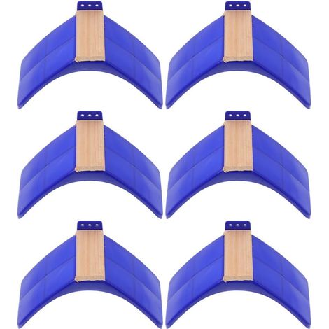 Juego de 6 perchas de plástico azul para palomas y pájaros, soporte estable y duradero para palomar y jaula. (1/5)