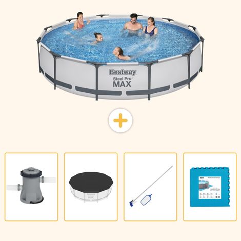 Bestway Bestway Steel Pro MAX Ronde - 366x76 cm - 5-pièces S191 (1/5)