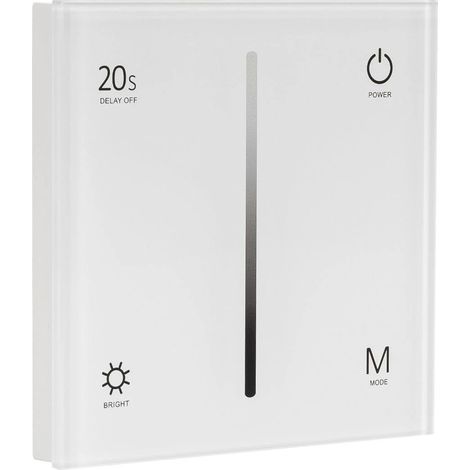 Controller Regolatore Touch a Parete per Striscia LED Monocolore 12/48V DC RF Monocolore (1/5)