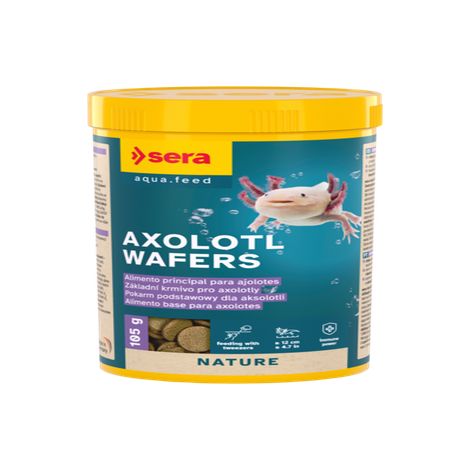 Sera Axolotl Wafers - Alimento Principal para Ajolotes
