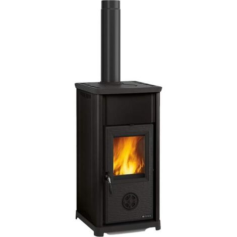Stufa a Legna La Nordica Tea 5.0 Antracite 7 kW Classe A+ in Acciaio Porcellanato