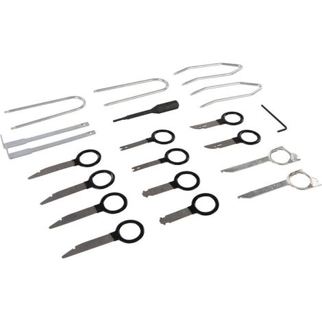 Kit di 20 strumenti per smontaggio e rimozione autoradio
