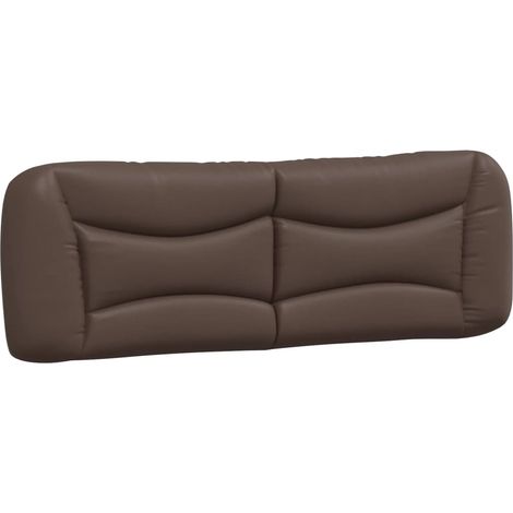 Coussin de tête de lit Hvar marron 160 cm similicuir CFW29398 (1/5)