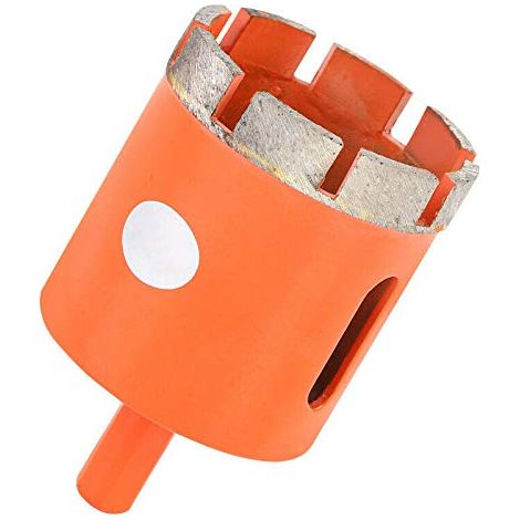 Scie cloche diamantée pour porcelaine, granit, marbre, grès cérame, carrelage, ardoise (diamètre 45 mm) (1/5)