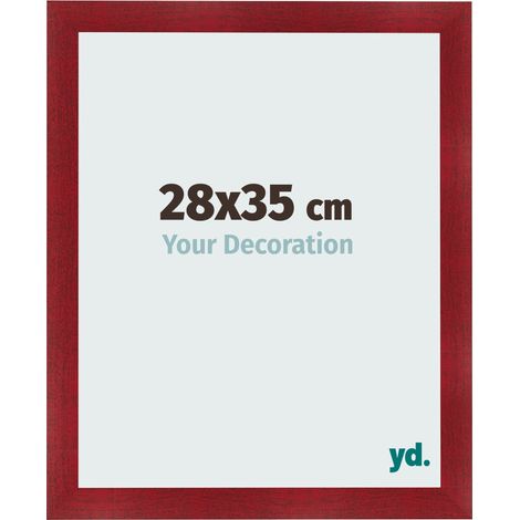 yd. - Cadre photo 28x35 - Vin Rouge Patine - MDF - Pisa (1/5)