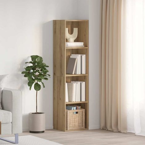 Mueble de TV/Librería roble artesanal 36x30x143cm vidaXL (1/5)