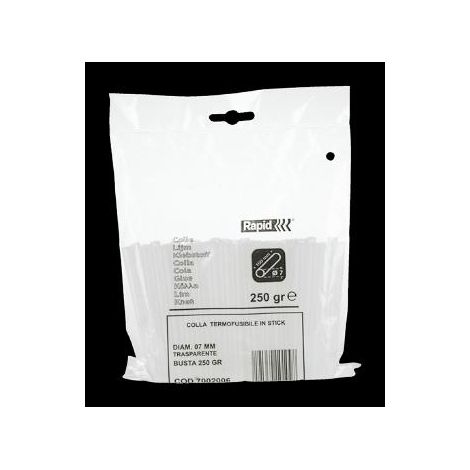 FPLUS barra termof.7x100 mm 250 grs , Características
Pegamento Rapid, 7 mm de diámetro para EG Point

Envase en bolsa de plástico de 250 gr