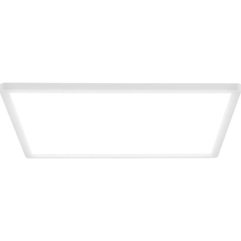 B.K.Licht Plafonnier LED, Plat, Lumière indirecte, Lumière blanc neutre, Blanc, 42 x 42 x 3 cm