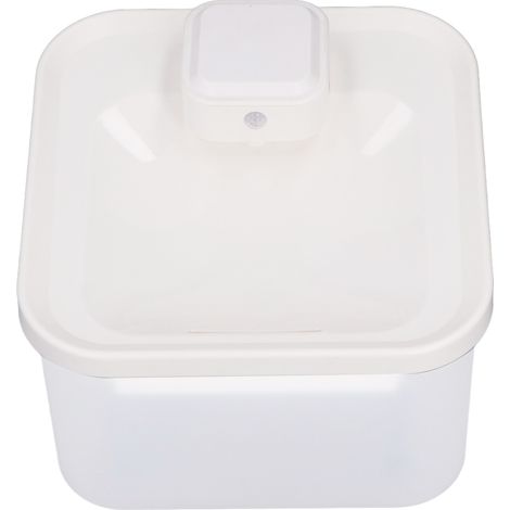 Distributeur d'eau sans fil pour animaux de compagnie, capteur infrarouge, niveau d'eau automatique, transparent, 2 L, blanc (1/5)
