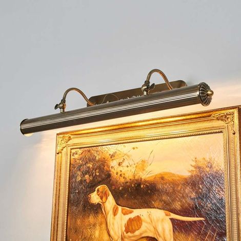 [NEUWERTIG] B-Ware Lindby Bilderwandleuchte Joely LED Wandleuchte Lampe dimmbar messing 73cm (1/2)