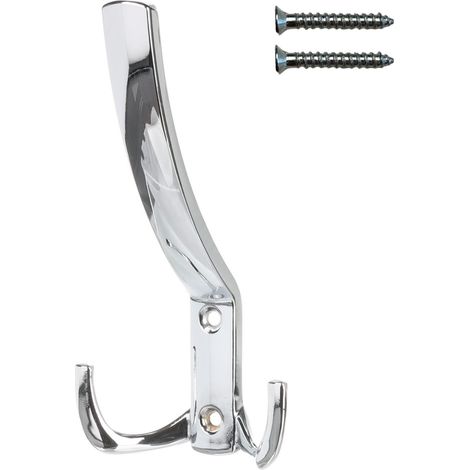 Perchero triple de pared Riex XV12, cromo pulido (1/5)