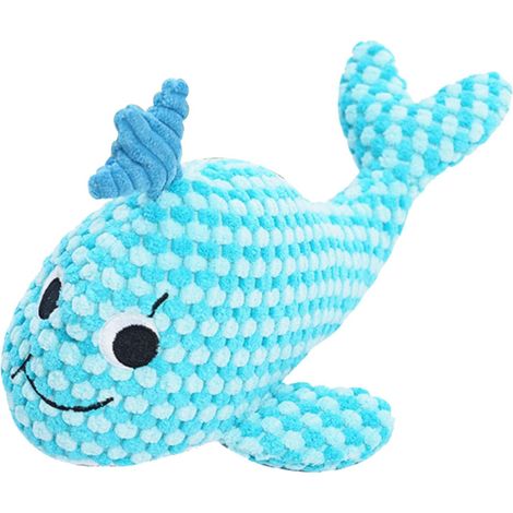 Océan Jouet couineur en peluche pour chien (baleine) (1/5)