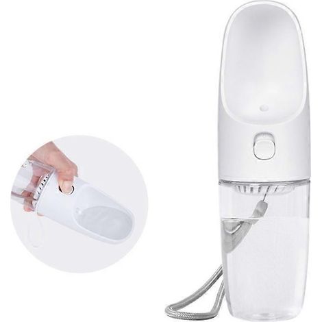 Hunde-Trinkflasche, tragbarer Futter- und Wasserspender für Haustiere, multifunktionaler Napf für Spaziergänge und Reisen.