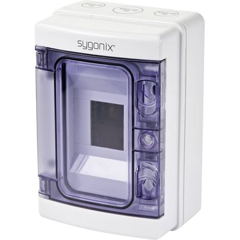 Coffret de distribution Sygonix SY-5491850 montage apparent (en saillie) Nombre de divisions = 4 Nbr de rangées = 1 (1/5)