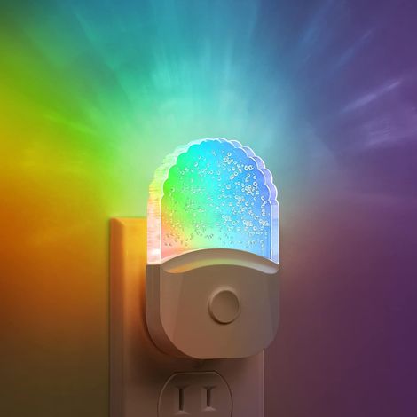Filiyano-Veilleuse murale, veilleuse LED RGB 8 couleurs à changement de couleur pour enfants avec capteur crépusculaire (1/5)