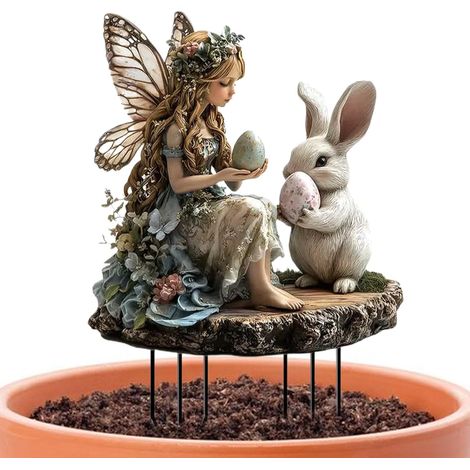 Osterhasen Gartenstecker Hasen Gartenstecker Acryl Feen und