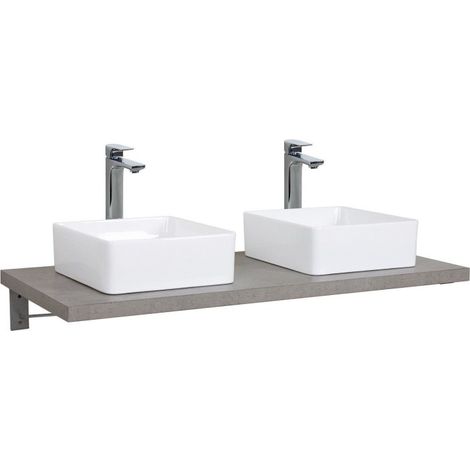 Hängende Waschtischplatte für Waschbecken - 120 cm - Dicke 3,8 cm WILL (1/5)