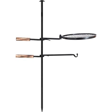 Grill à Barbacue Pliant Plateau de Cuisson en Fer pour Camping et Pique-nique (1/5)