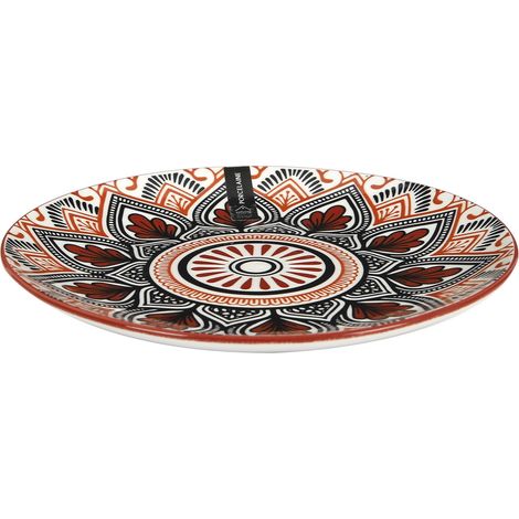 Assiette à Dessert Mandala Design Éclatant Multicolore (1/5)