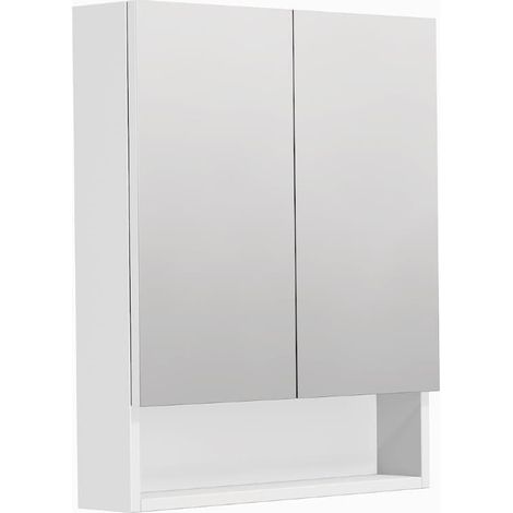 Cube Way 60x72x14 cm armadietto da bagno sospeso con ripiani, bianco opaco (GALCU3D60BP)