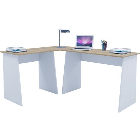 Tavolo angolare angolare in legno Masola 74x135x105 - VCM