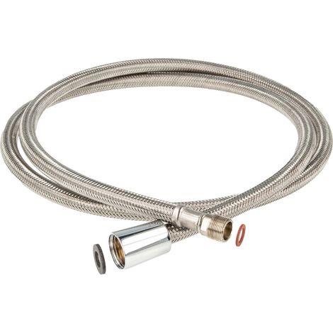 tecuro Küchen Ersatz Brauseschlauch M15/1 x 1/2 Konusmutter x 150 cm - Edelstahl