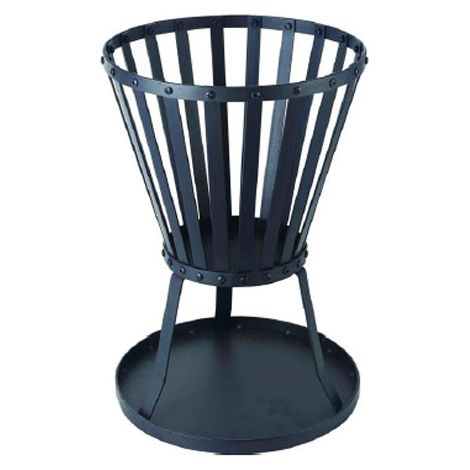 50cm High, 35cm Diameter Garden Log Burner Fire Pit Heater Bowl