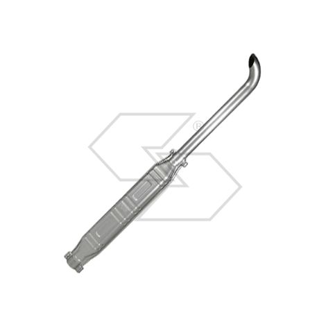 Marmitta tubo curvo Ø collettore 55 mm L. 1250 mm per trattore agricolo   A10888