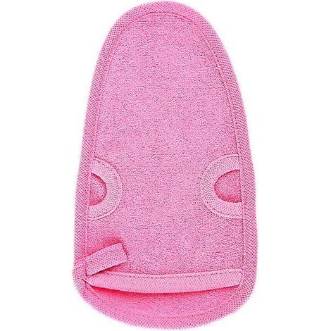 Gants de bain exfoliants - Éliminent les cellules mortes, exfolient et nettoient les pores en profondeur (rose) (1/3)