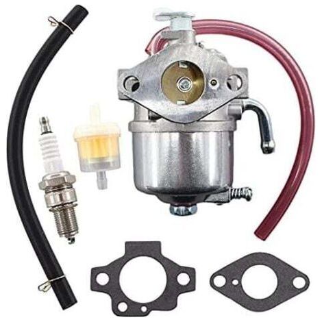 Kit de carburateur avec filtre, joints et bougie pour tondeuses KAWASAKI FC150V et John Deere 14SB, JX75, JE75, JX85, 14SE - Remplace 15003-2364, AM121151 (1/4)