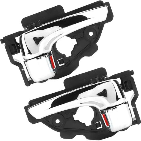 Poignée de porte intérieure gauche/droite, finition électroplaquée, couleur brillante, compatible Hyundai (références 82620-2S010 et 82610-2S010). (1/5)