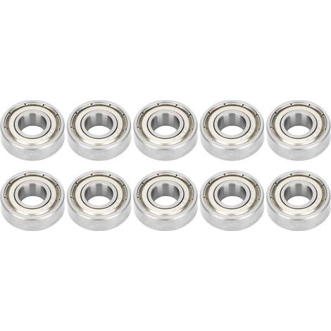 10 pieces high-speed deep groove ball bearing, double sealed radial, 698Z, 8mm ID, 19mm OD, 6mm thickness (1/5)