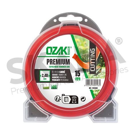 TRIMMERLINIE QUADRATISCH 2,4MM RIF 1512603 KOMPATIBEL MIT OZAKI
