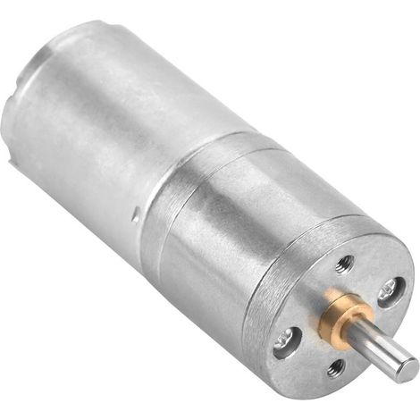 12v 1pcs 25mm DC 12V 25GA 370 Low Speed Metal Gear Motor for Electronic Lock with RC Robot Shaft Encoder (12V 100RPM) (1/5)