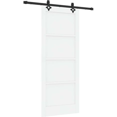 Maison Exclusive - Schiebetür ORKDAL Weiß 83 x 202 cm Massives Ki