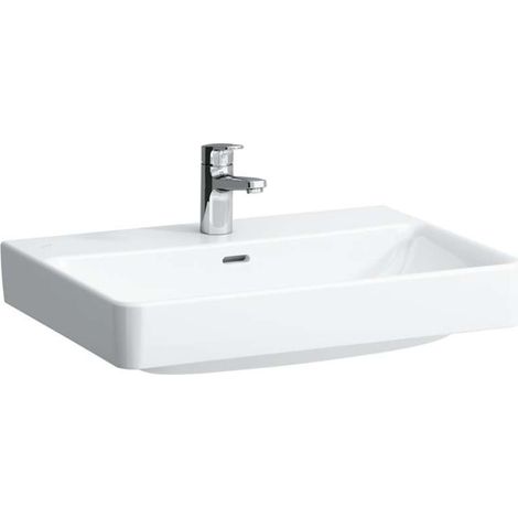 LAUFEN PRO S Waschtisch, 3 Hahnlöcher, mit Überlauf, 650x465mm, (1/4)